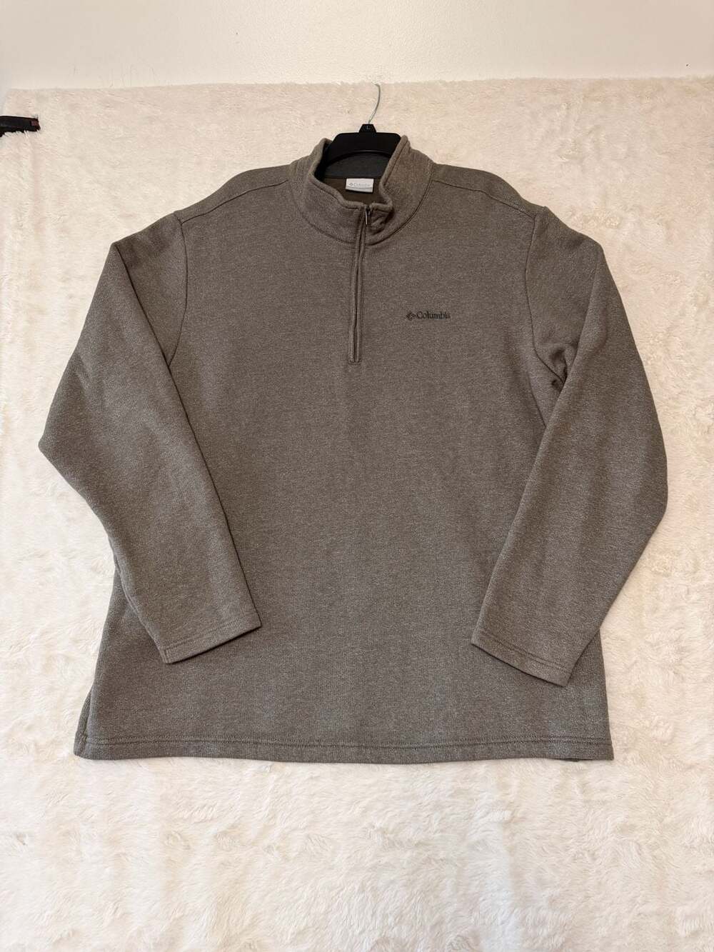 Columbia Great Hart Mountain III Half Zip Size XXL Brown Fleece